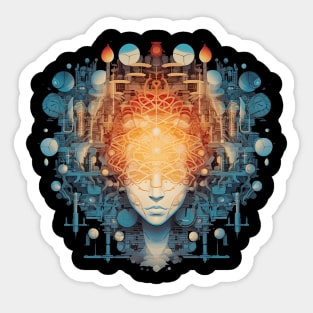 Lighthearted Pop Culture Sci-Fi Design Sticker